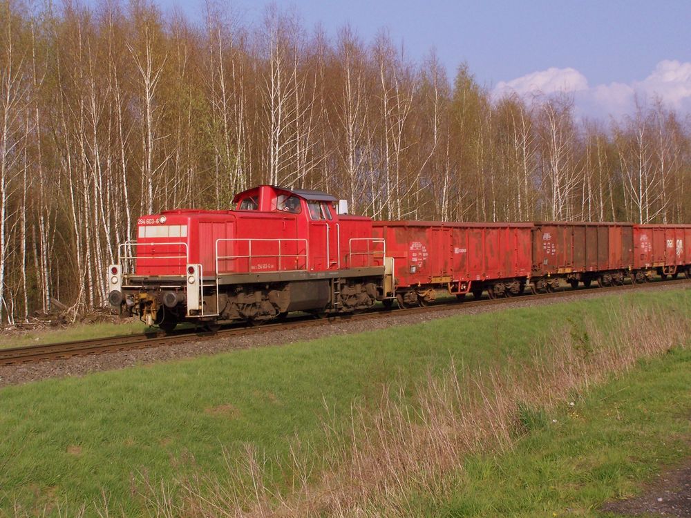 294 603 auf der Georgsmarienhütten-Eisenbahn bei Hasbergen ...