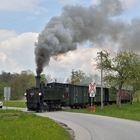 298 102 am 29.04.17 am Bahnübergang vor dem Bahnhof Sommerhubermühle