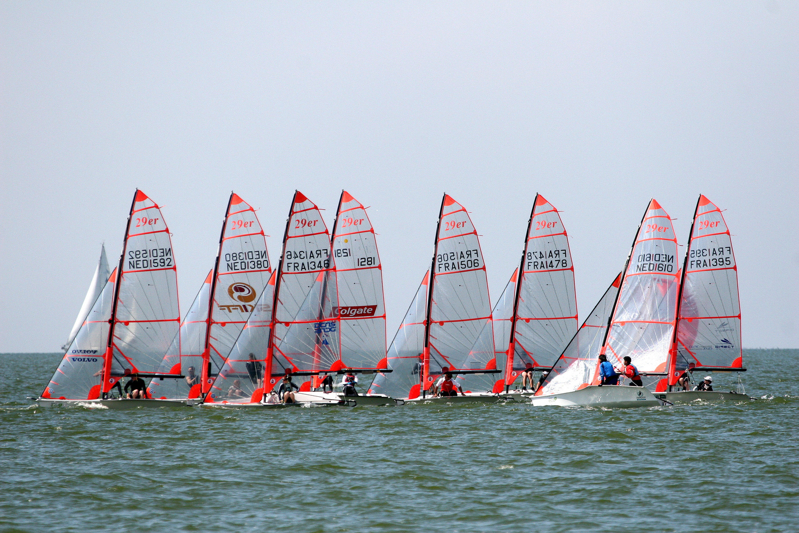 29er Segelregatta, An der Startlinie