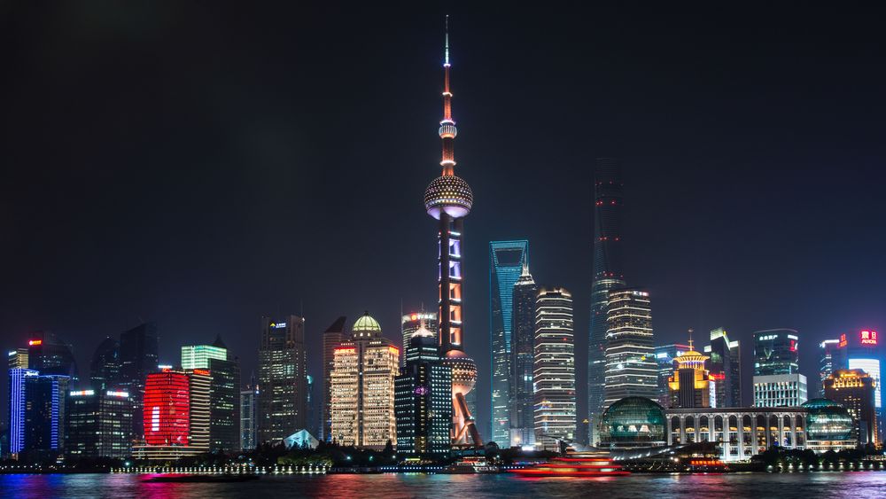 Nacht in Shanghai von Manfred Bieser