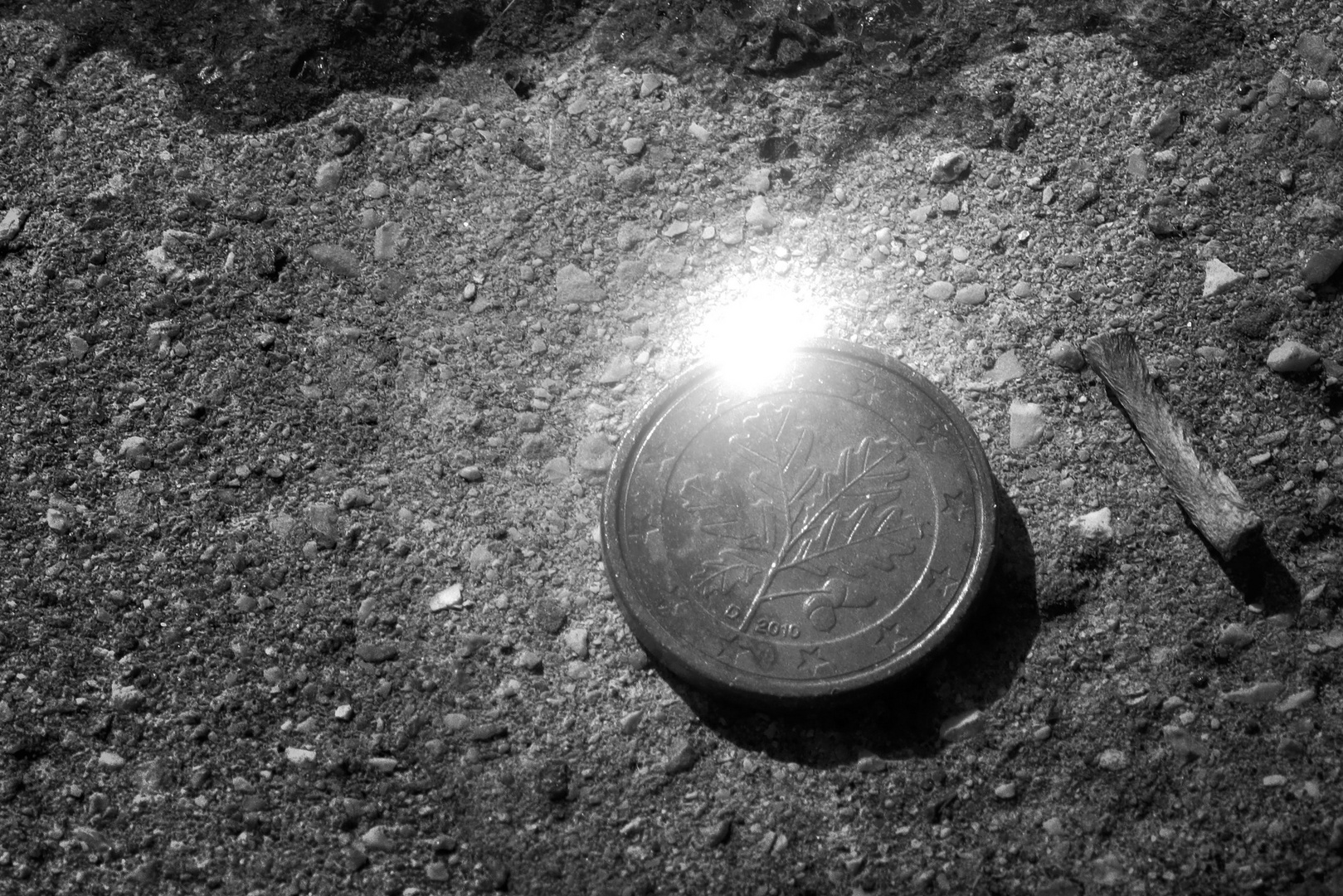 2Cent im Sonnenlicht sw 