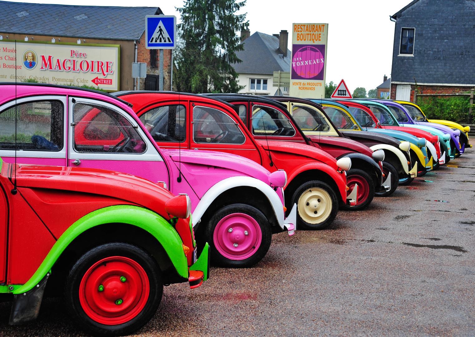 2CV - deux chevaux, Pont-l'Évêque, Normandie