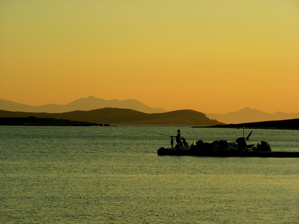 Fischer im Sonnenuntergang von Jamy2611 