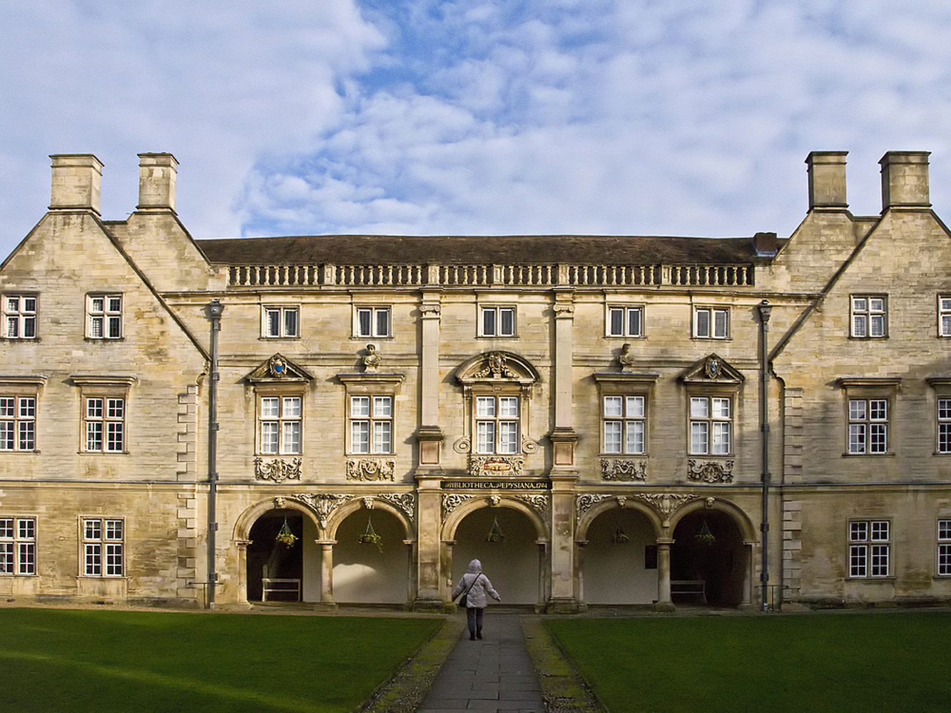 2ème cour du Magdalena College avec le Pepys Building qui héberge la fameuse bibliothèque Pepysiana