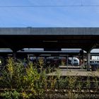 2x Eurobahn und dazwischen ein RRX im Okt. 2022 im Hauptbahnhof Hamm (Westf.)