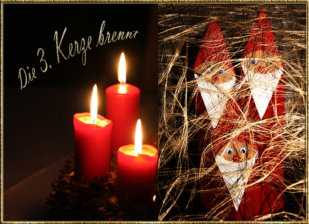 3. Advent Foto & Bild karten und kalender, weihnachtskarten, karten