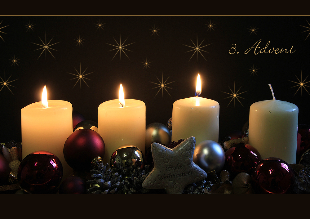 3. ADVENT Foto & Bild karten und kalender, weihnachtskarten