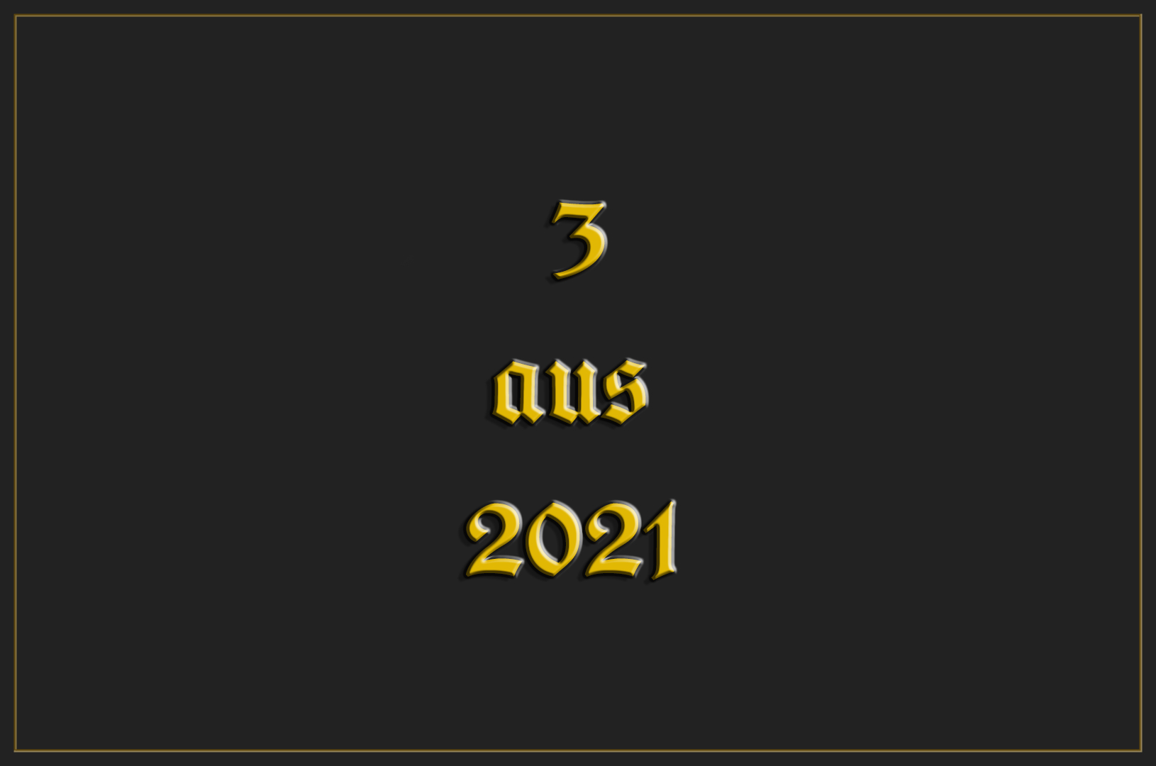 3 AUS 2021