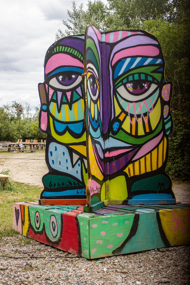 3-D-Bild, von BONA Berlin auf dem ARTVILLE-Festival in Hamburg-Wilhelmsburg.