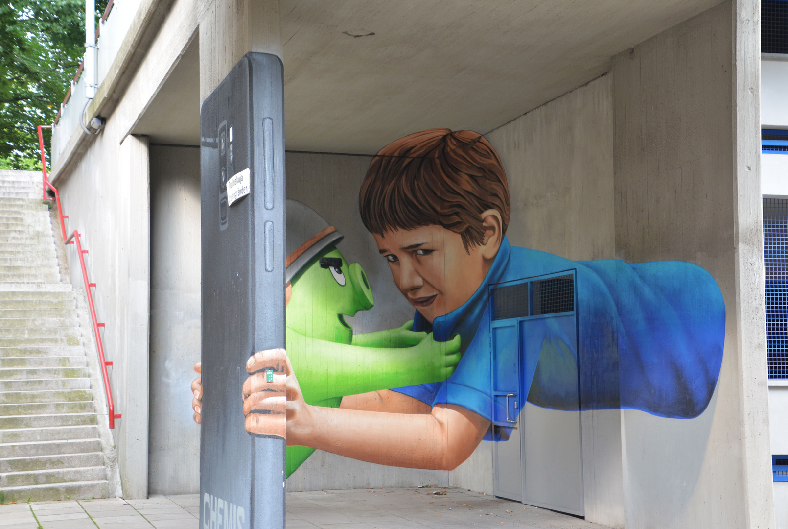 3 D painting, Pasila, Helsinki