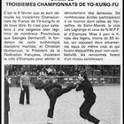 3 ème championnat de Yô Kung Fu