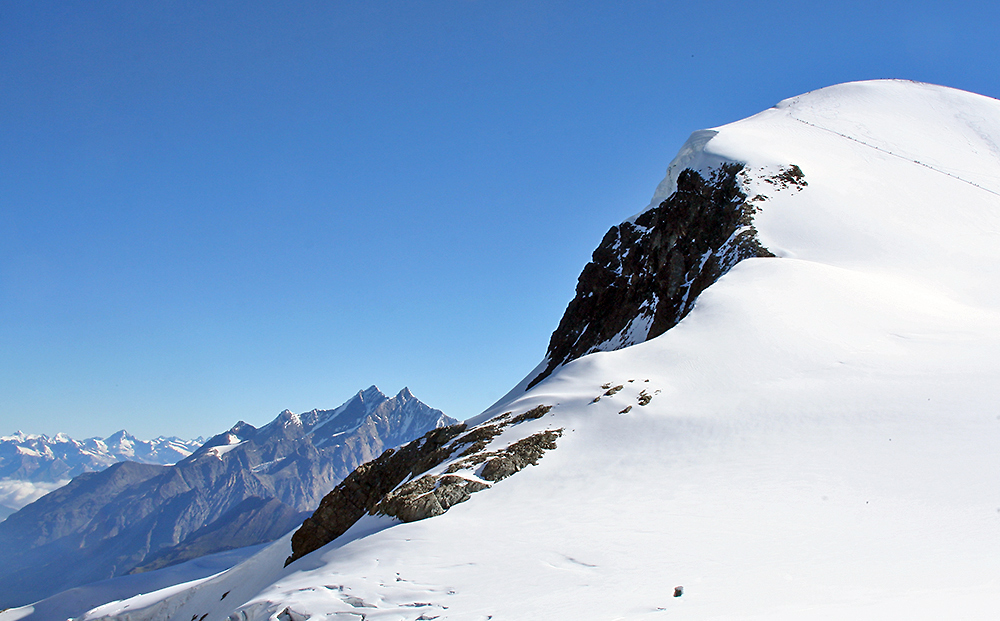 3 gestaffelte Ebenen und alle im Bereich des europäischen Daches jenseits der 4000 Meter