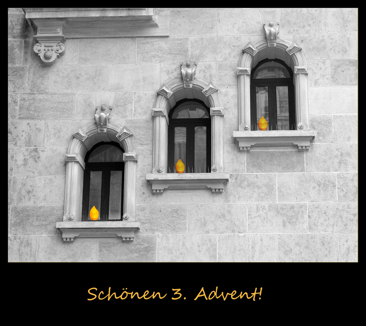 3 Kerzen zum 3. Advent