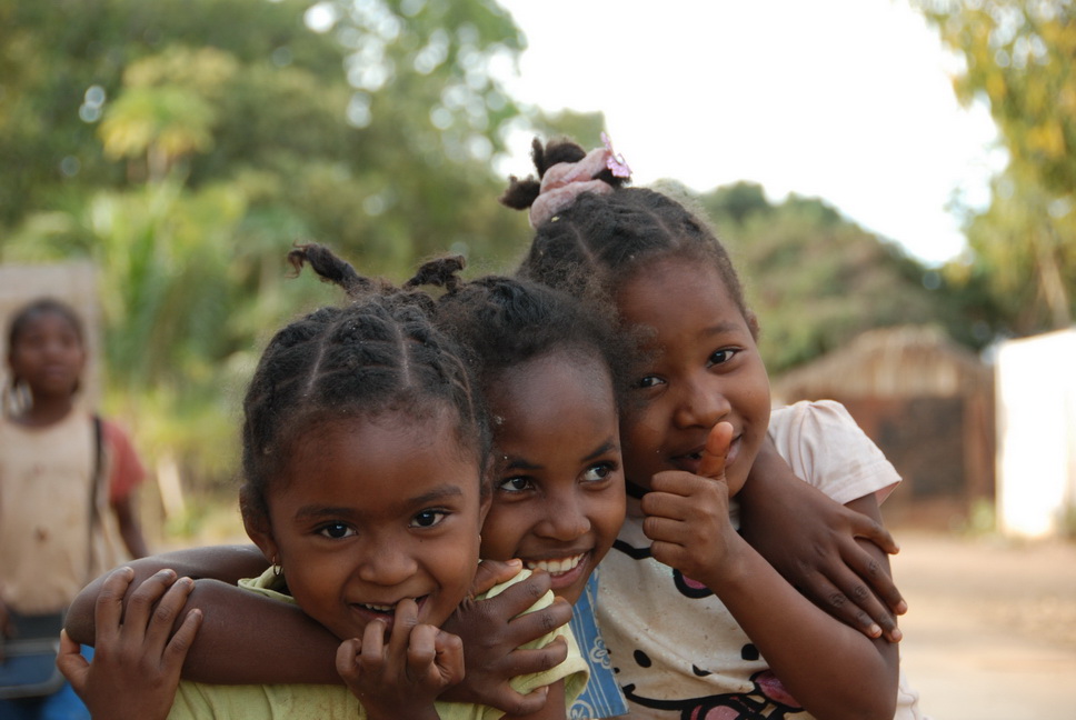 3 Kinder in Mampikony Madagaskar