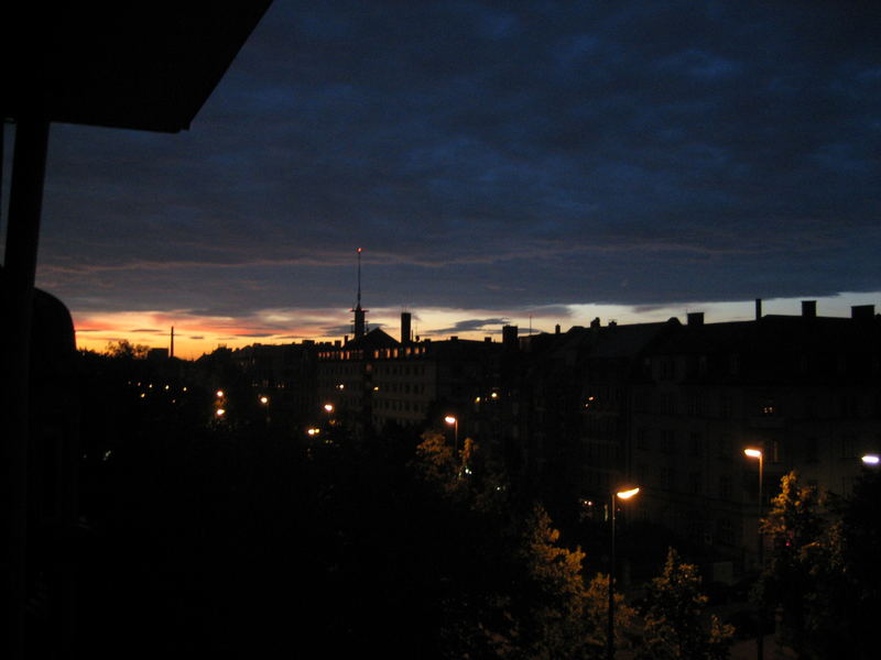 3. Oktober 2006 - Sonnenaufgang in München