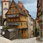 '' 3.) Rothenburg ob der Tauber,am Plönlein ''