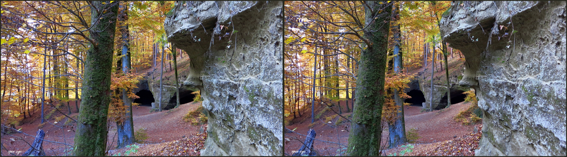 3. Sandsteinhöhlen Gränichen/ Kt. AG / Schweiz - Kreuzblick