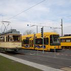 3 Straßenbahn Generationen in Dresden-Reick