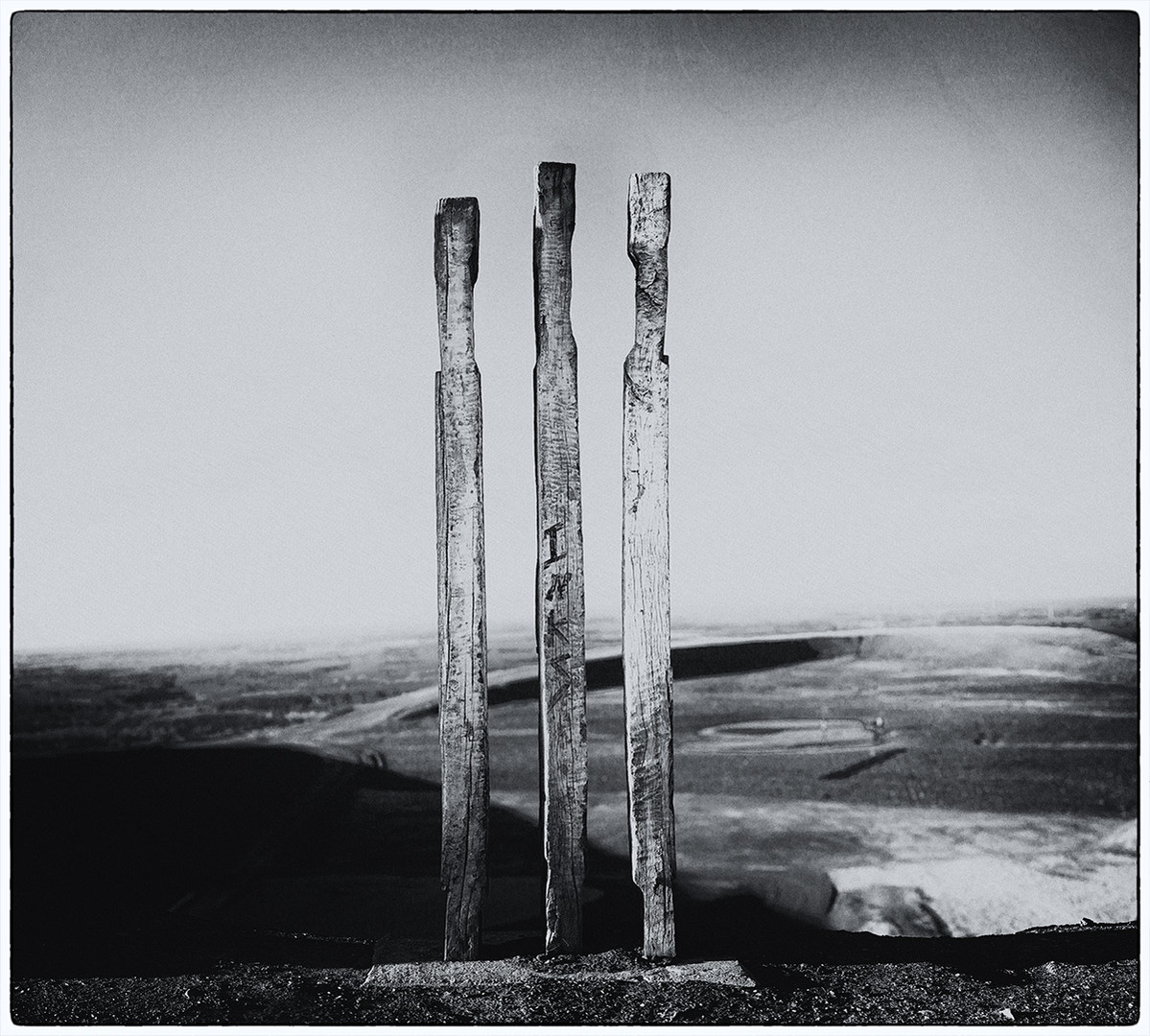 3 Stück Holz - Totems