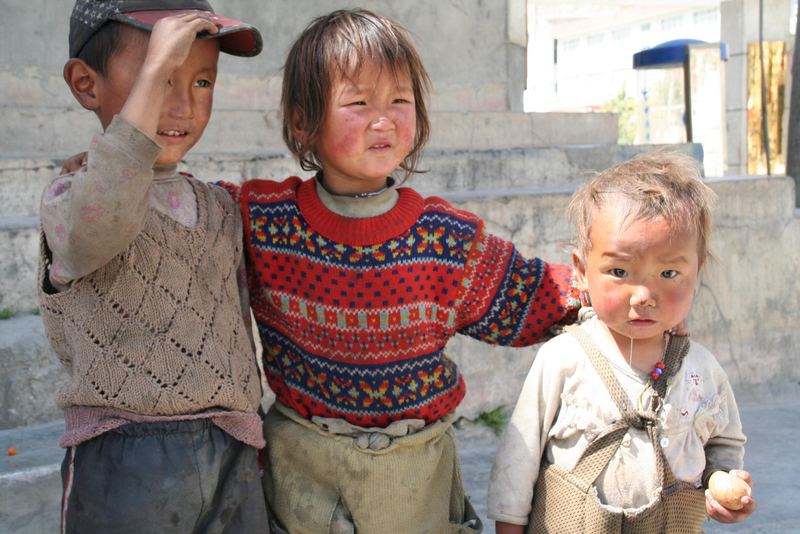 3 Tibetan boys