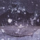 (3) Wintergebilde an Wassertropfen: Krater, Rinnen, "Waffeleis" ...