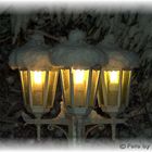 3 x Licht mit Schnee