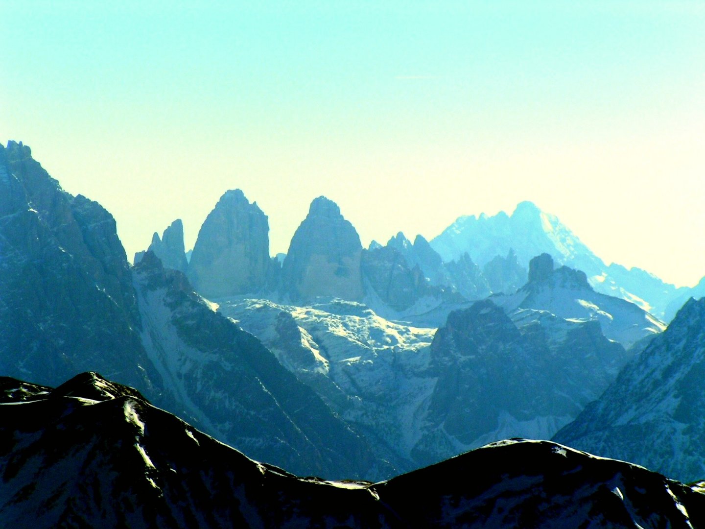 3 Zinnen von Kreuzspitze bei Kalkstein