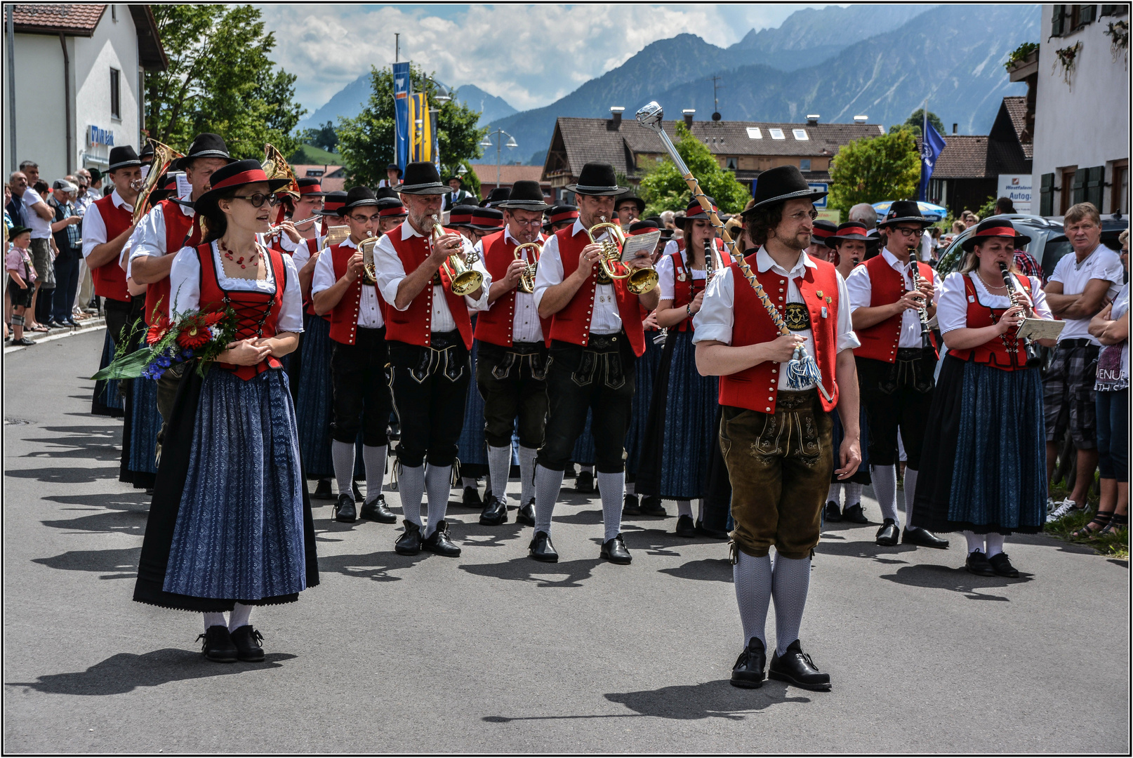 30. Bezirksmusikfest in Hopferau / Ostallgäu (1)