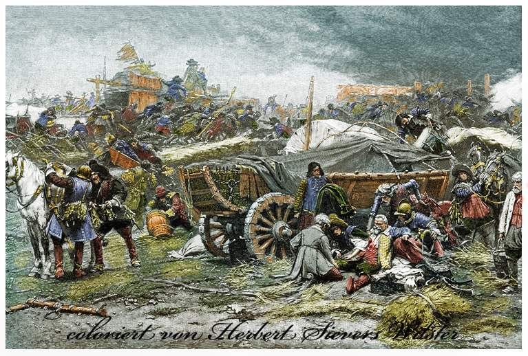 30jähriger Krieg coloriert Foto &amp; Bild coloriert, coloriertkoloriert