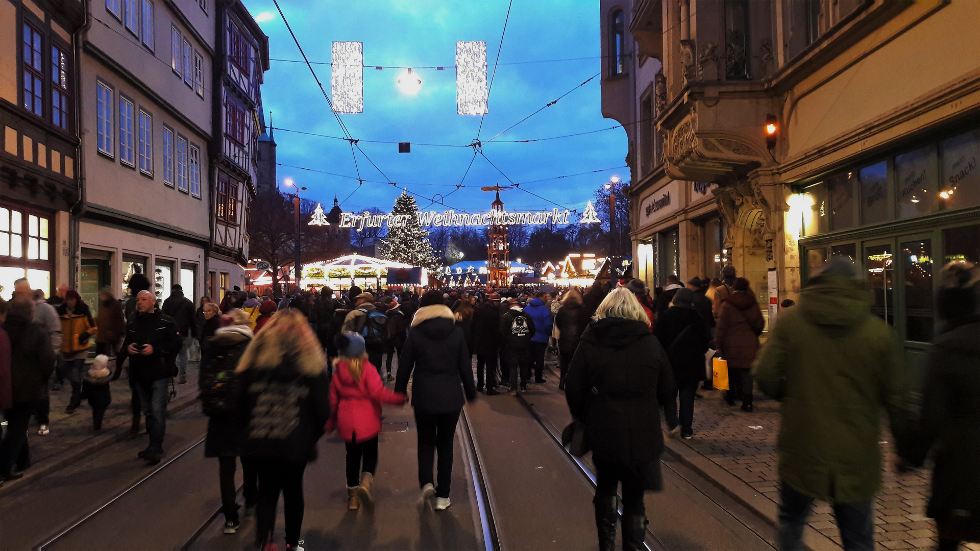 30.11.2019 Erfurt alles eilt zum Weihnachtsmarkt