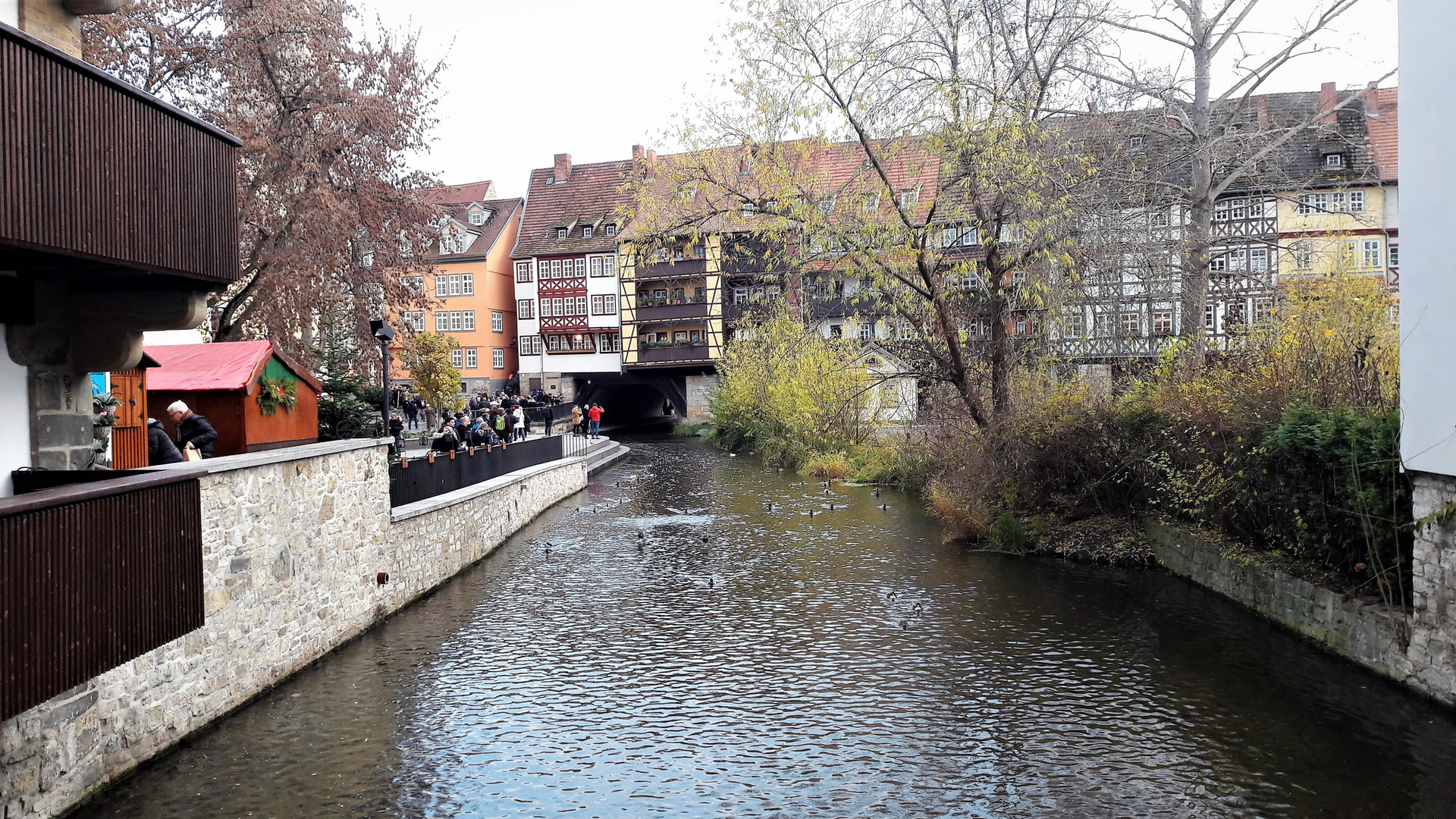 30.11.2019 Erfurt Blick zur Krämerbrücke