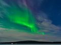 Polarlichter mit Wolken  von Jürgen Kopelke