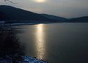 Winterabend am  Biggesee von Lothar Pilgenröder