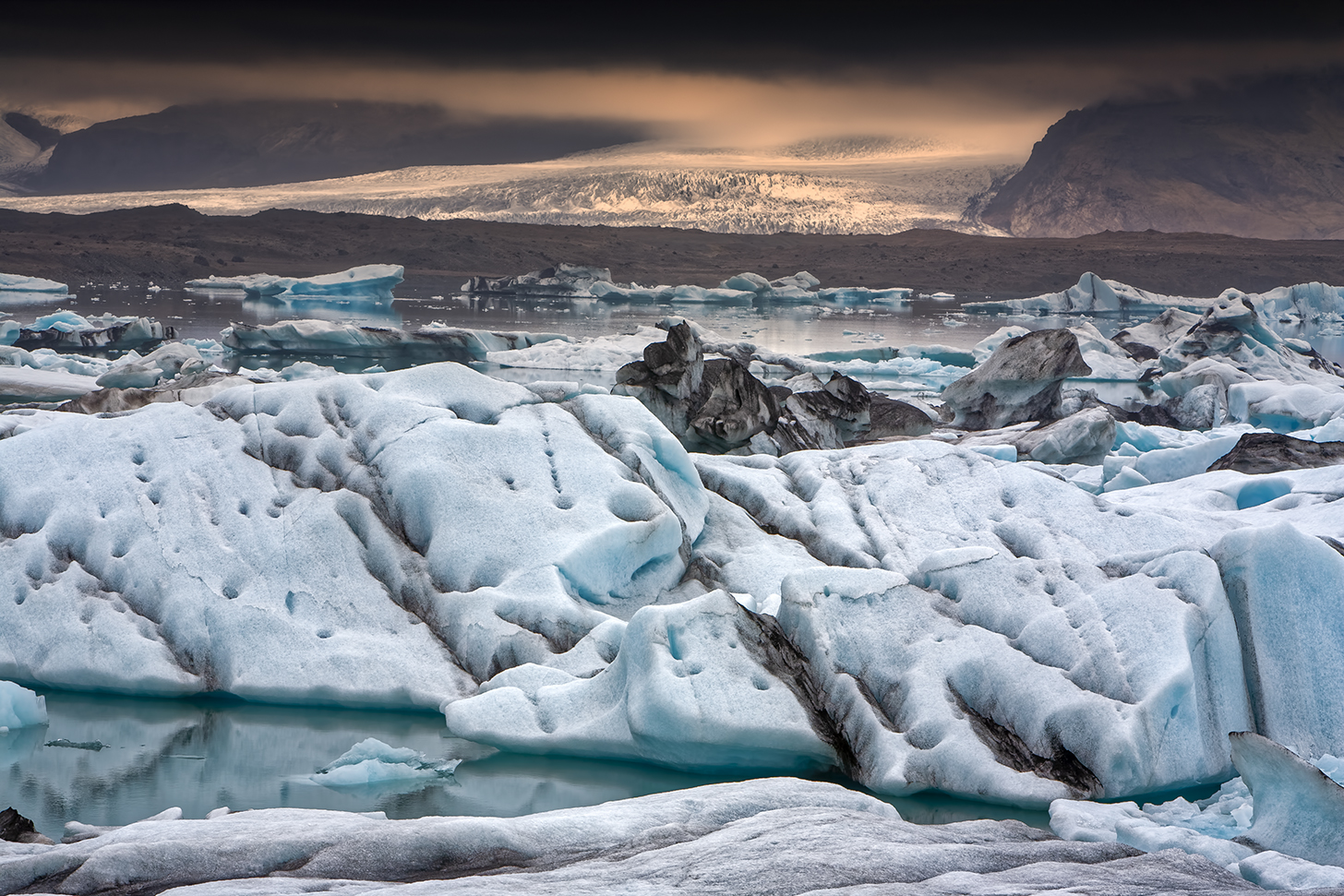 3078B Gletschersee Jökullarlon am Vatnajökull Island 