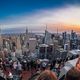 Abendstimmung auf der Aussichtsplattform "Top of the Rock"