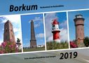 Borkum - Kalender-Titelblatt 2019 - A3 by Reinhold Müller