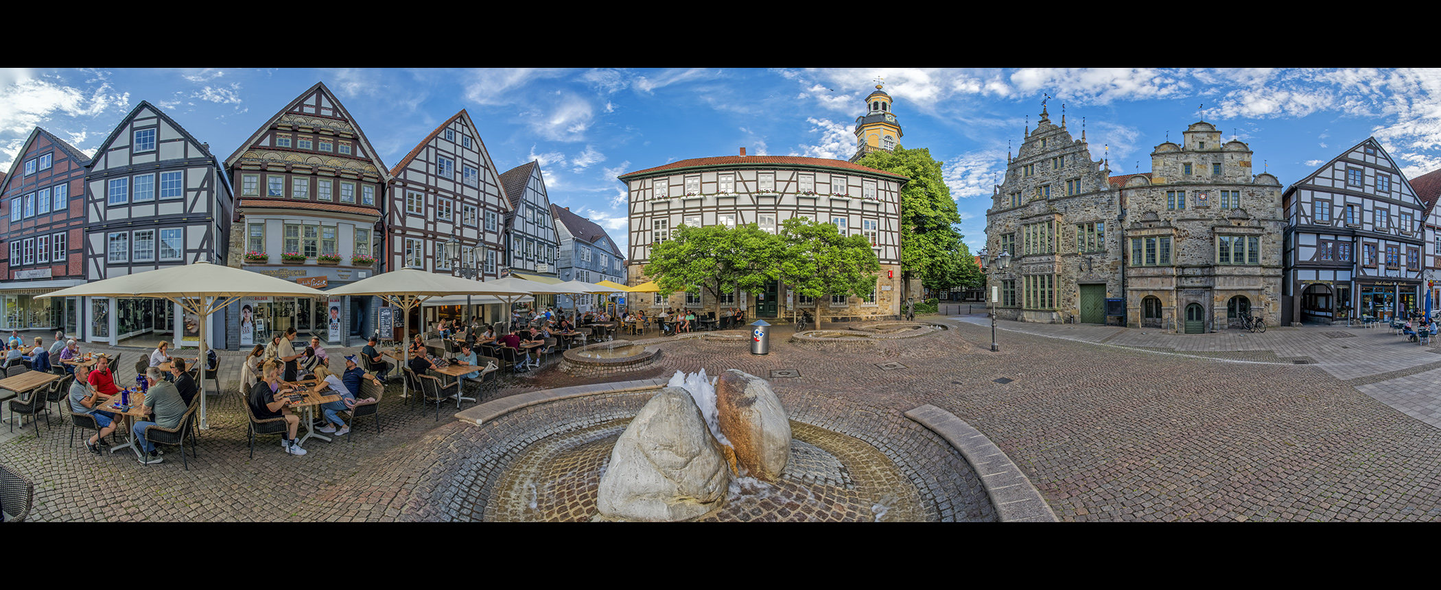 3143SC-49SC Marktplatz Rinteln Panorama