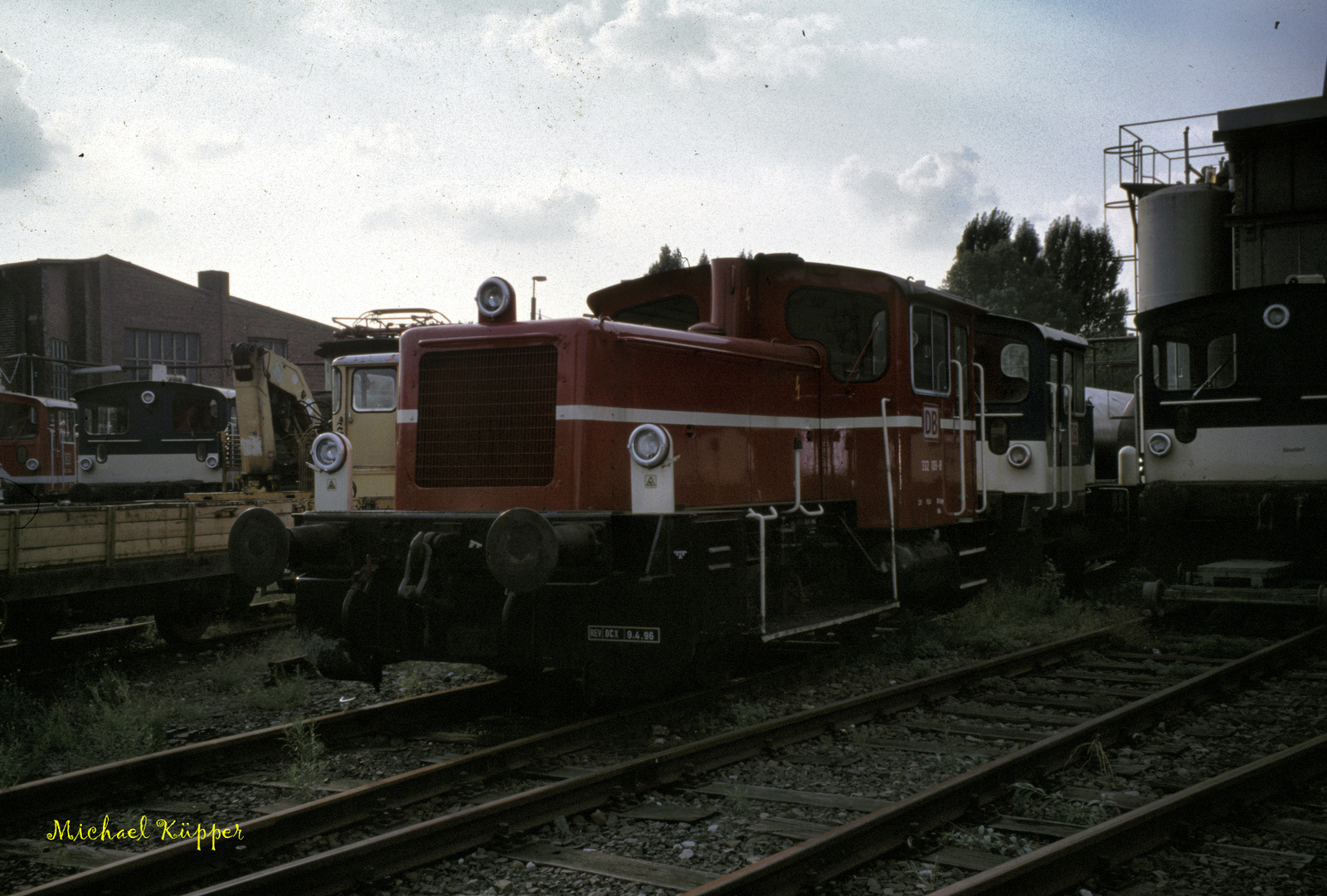 332 109 im Bw Krefeld 1996