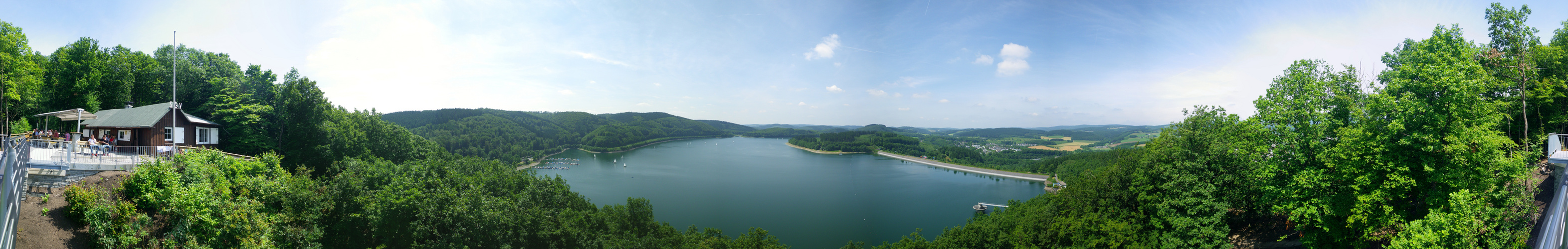 345° Rundblick - vom Skywalk - Biggesee