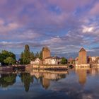 3451R-52R Strassburg Barrage Vauban Panorama Abendstimmung