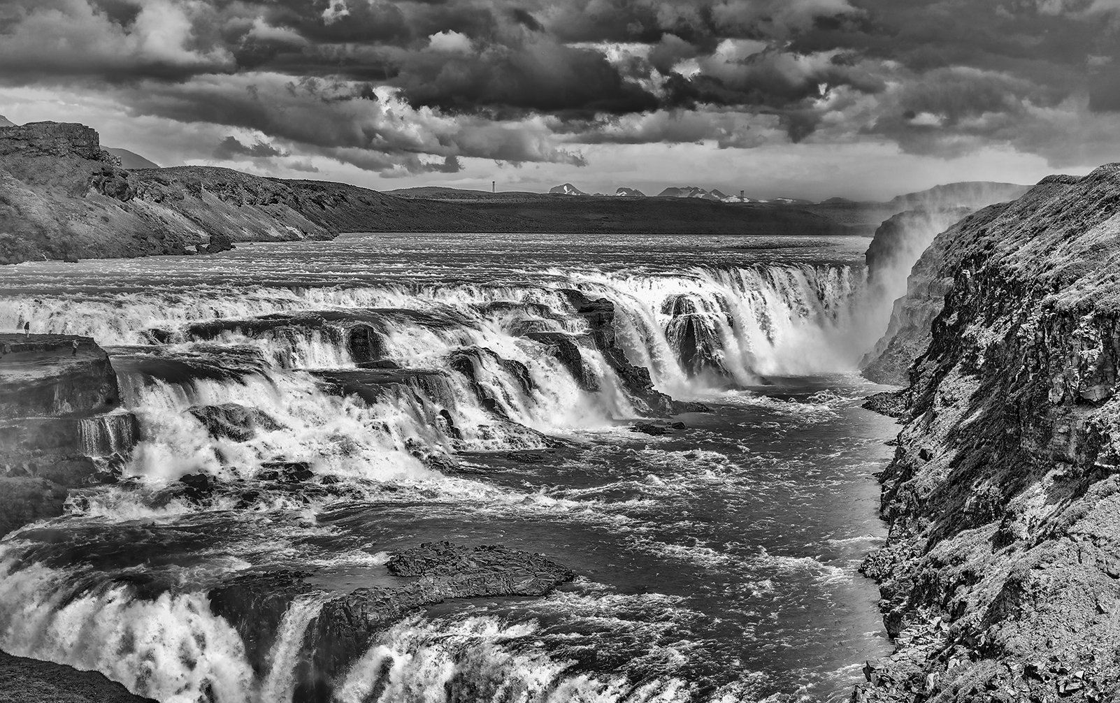 3456B Gullfoss Wasserfall Island SW