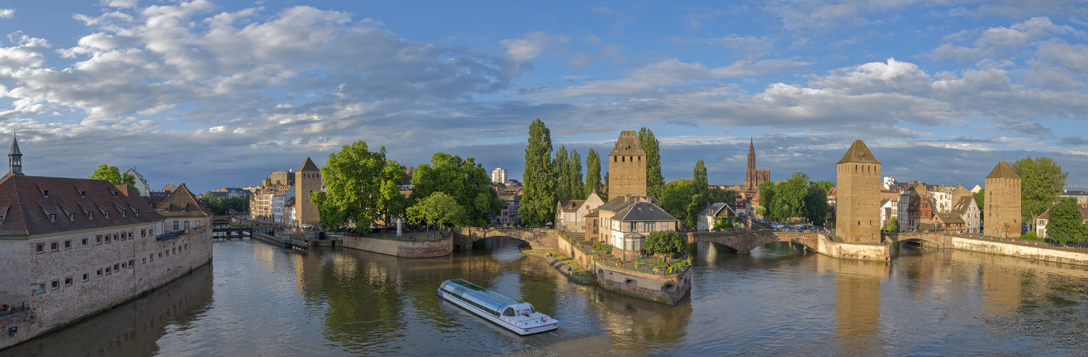 3461R-62R Strassburg Barrage Vauban Panorama