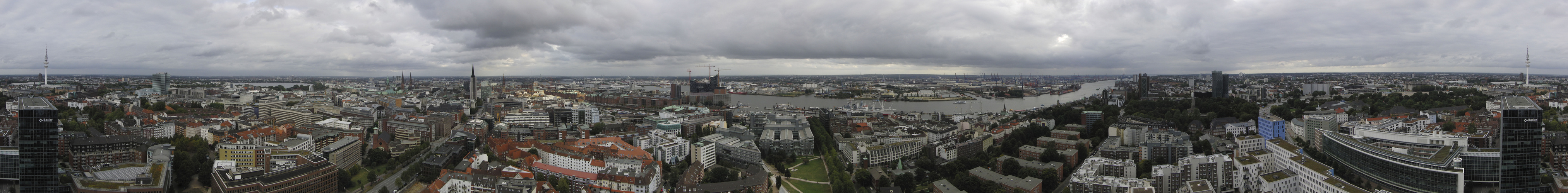 360" Blick vom Hamburger Michel