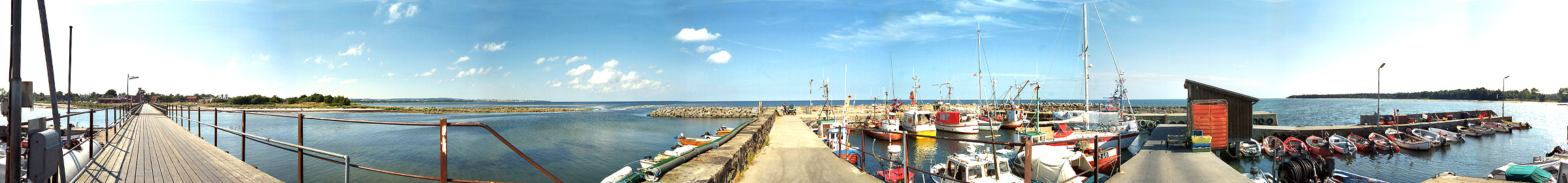 360 Grad Panorama von Snogebaek Havn ...