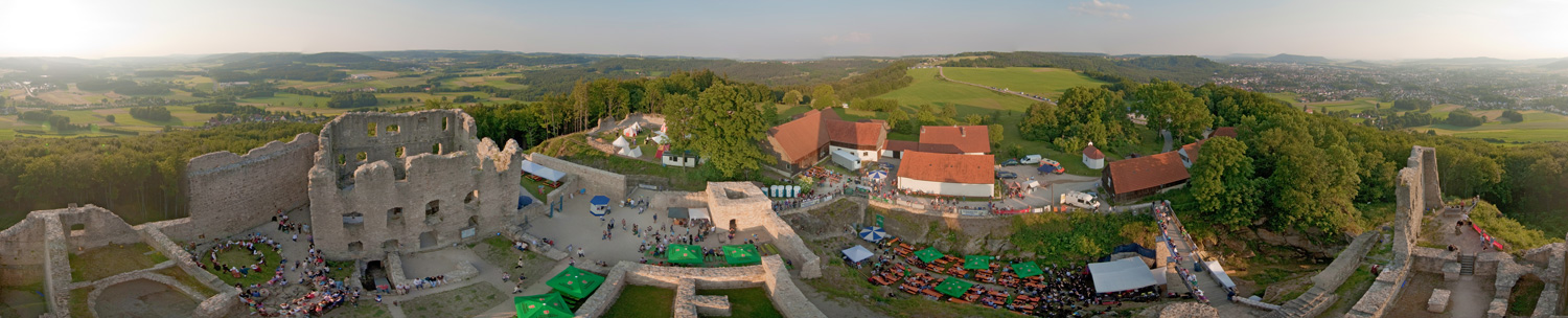 360° Panorama Burgruinenfest Wolfstein 2010