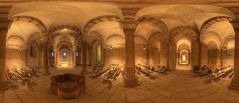 360° Panorama der Krypta im Dom zu Speyer