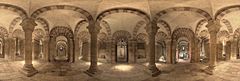 360° Panorama der Krypta im Dom zu Speyer.