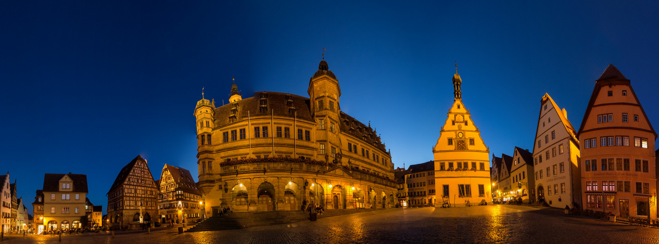 360°-Panorama des Rothenburger Marktplatzes