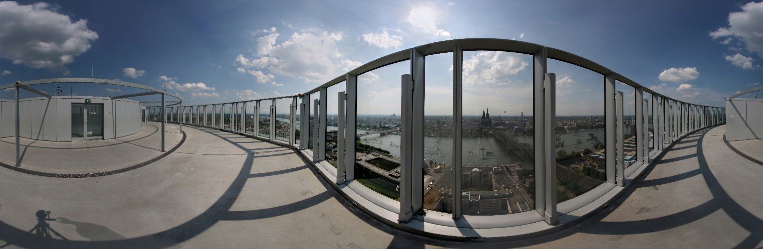 360° Panorama von der Aussichtsplattform Köln Triangle