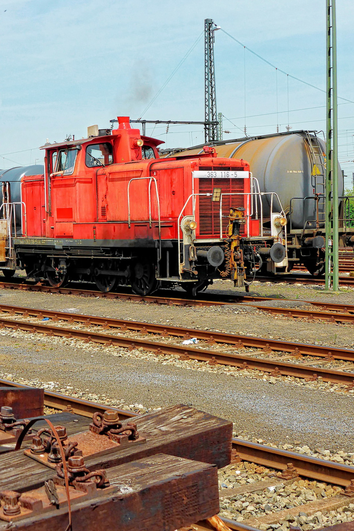 363 116-5 bei Rangierarbeiten III